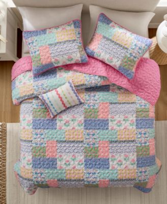 Nellie Patchwork 4-Pc. Quilt Set, Full/Queen