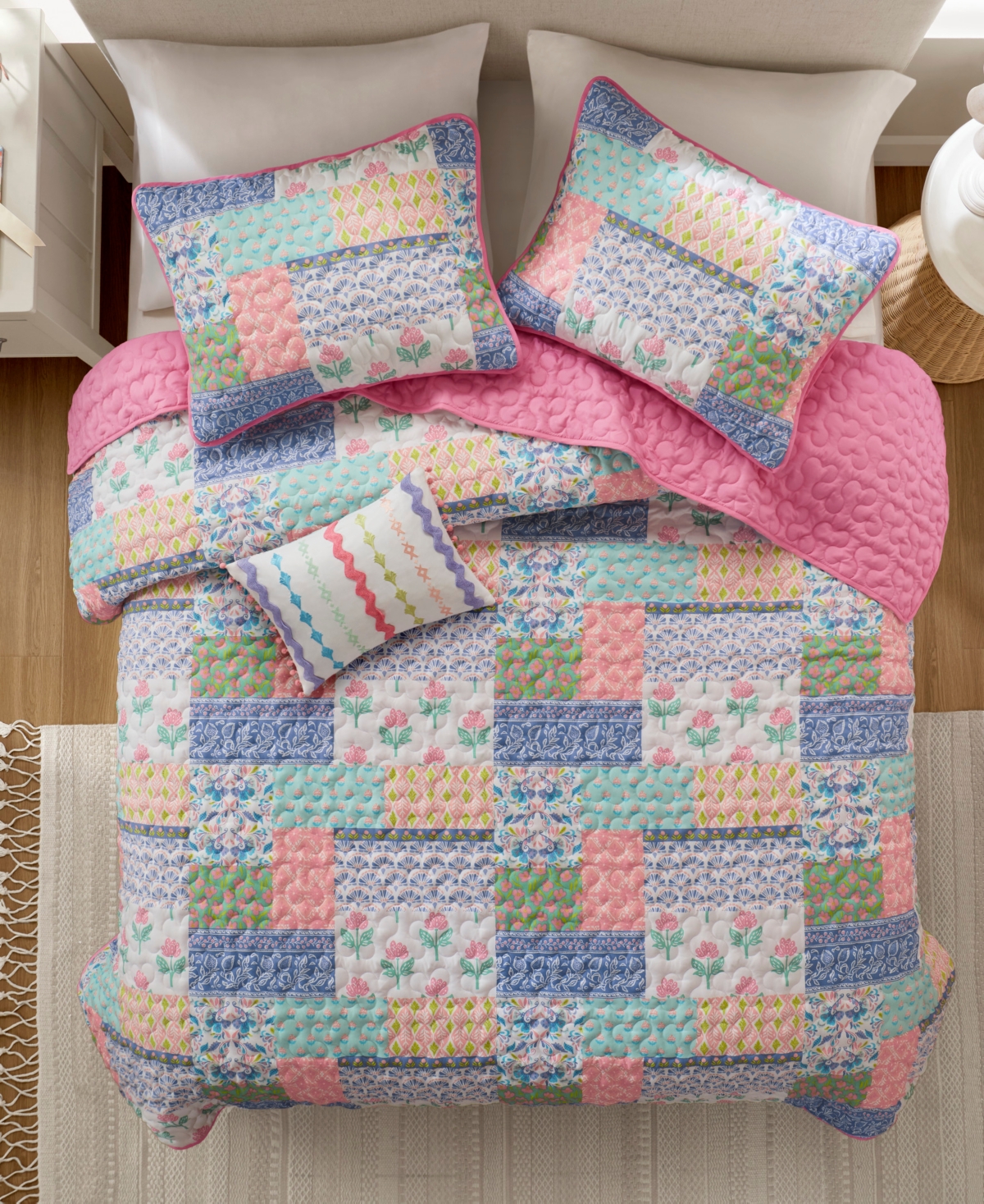 Intelligent Design Nellie Patchwork 4-Pc. Quilt Set, Full/Queen