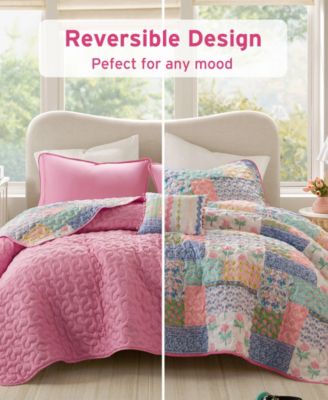 Nellie Patchwork 3-Pc. Quilt Set, Twin/Twin XL