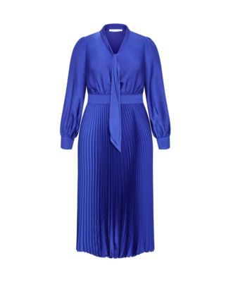 Plus Size Marily Pleat Midi Dress