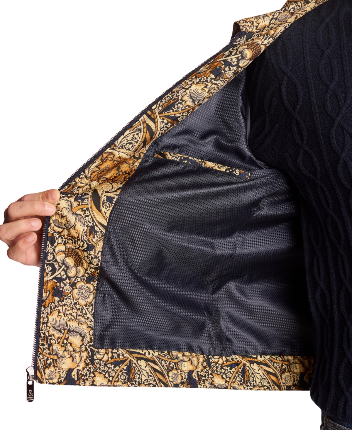 Paisley & Gray Men's Milo Patterned Bomber Jacket In Multi