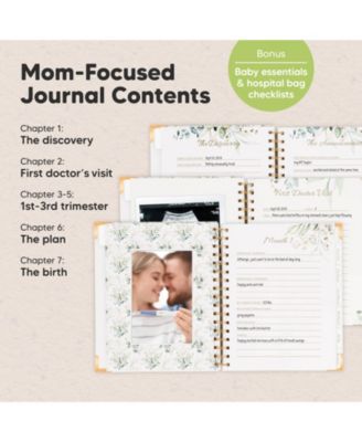 Pregnancy Journal Memory Book: Inspire, 90 Pages Hardcover Pregnancy Book, Pregnancy Journals for First Time Moms