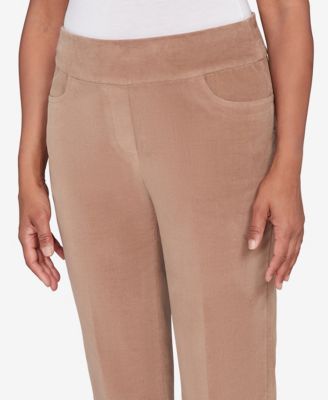 Vienna Allure Fit Flat Front Corduroy Average Length Pant