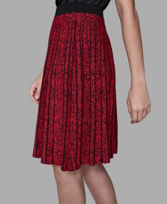 Women's Pull-On Pleated Sweater Skirt