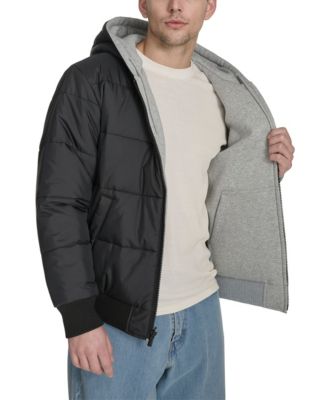 Men's Reversible Hooded Bomber Jacket