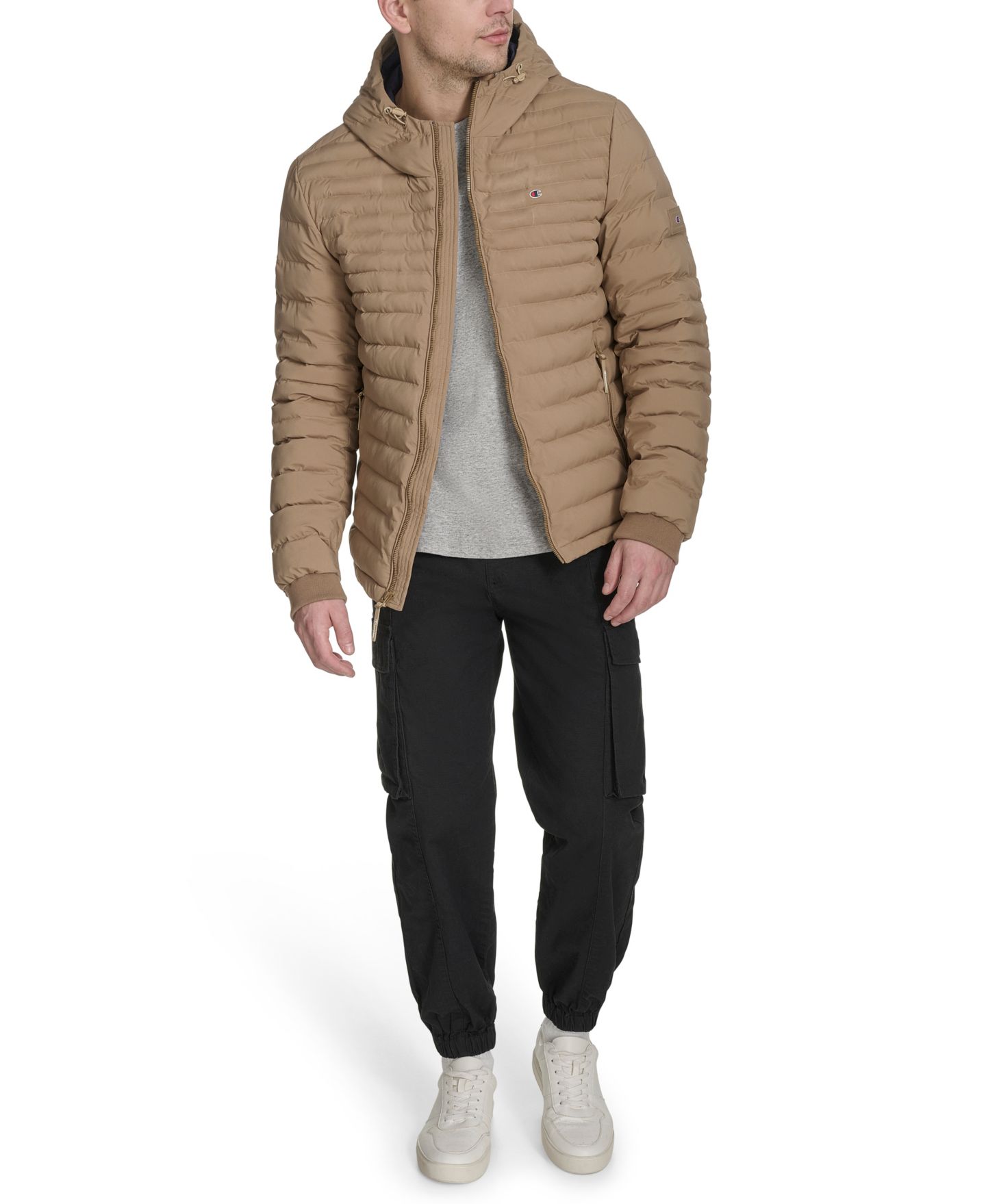 Мужская куртка Champion Stretch Quilted, цвет: Otter — фото 2