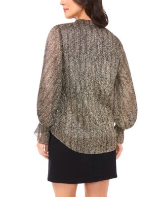 Women's V-Neck Long Sleeve Top