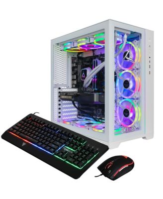 SET Gaming pc - Liquid Cooled AMD Ryzen 7 7800X3D 4.2GHz 8-Core, 64GB DDR5 Memory, GeForce RTX 5070 Graphics, 2TB SSD, 6TB HDD, WiFi, Win 11 Home