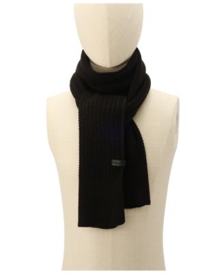 Men's Links Ribbed Knit Scarf
