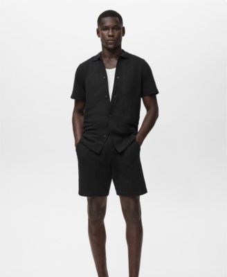 Men's Structured Knitted Shorts