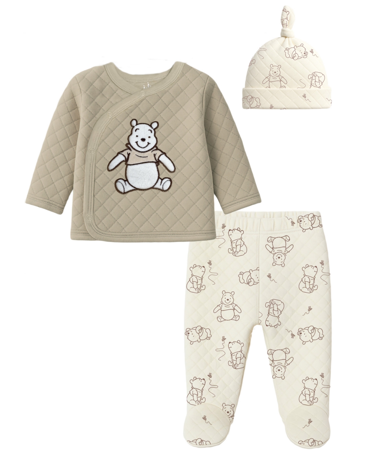 Disney Baby Boys Or Baby Girls 3-piece Pooh Shirt, Hat And Pants Set In Multi