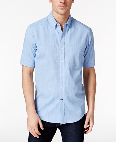 sleeve short macy micro check shirt club shirts
