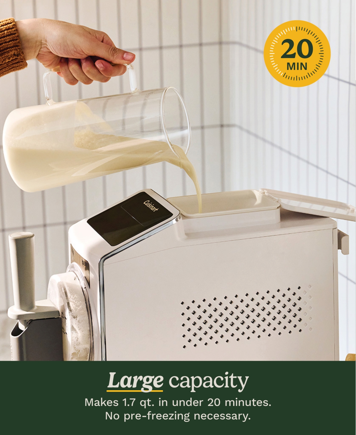 Cuisinart 6 In 1 Slushy And Soft Serve Maker In White