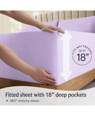 3-PC Silky Soft Cooling Deep Pocket Sheet Set, TwinXL