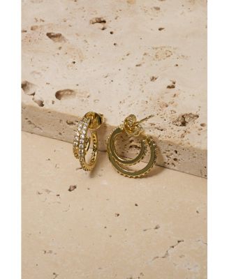 Hannah Crystal Mini Hoops