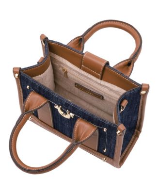 Denim Logo Strap Mini Tote