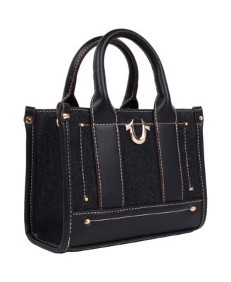 Denim Logo Strap Mini Tote