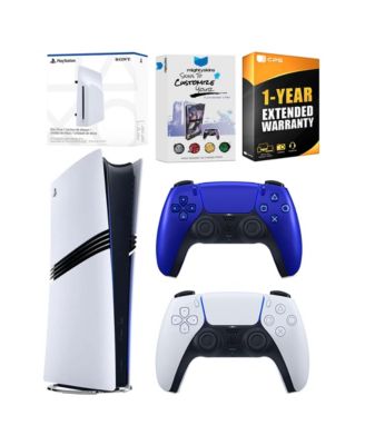 PlayStation 5 Pro Digital Bundle with Disc Drive, Extra Controller, MightySkins Voucher and 1 Year Extended Warranty