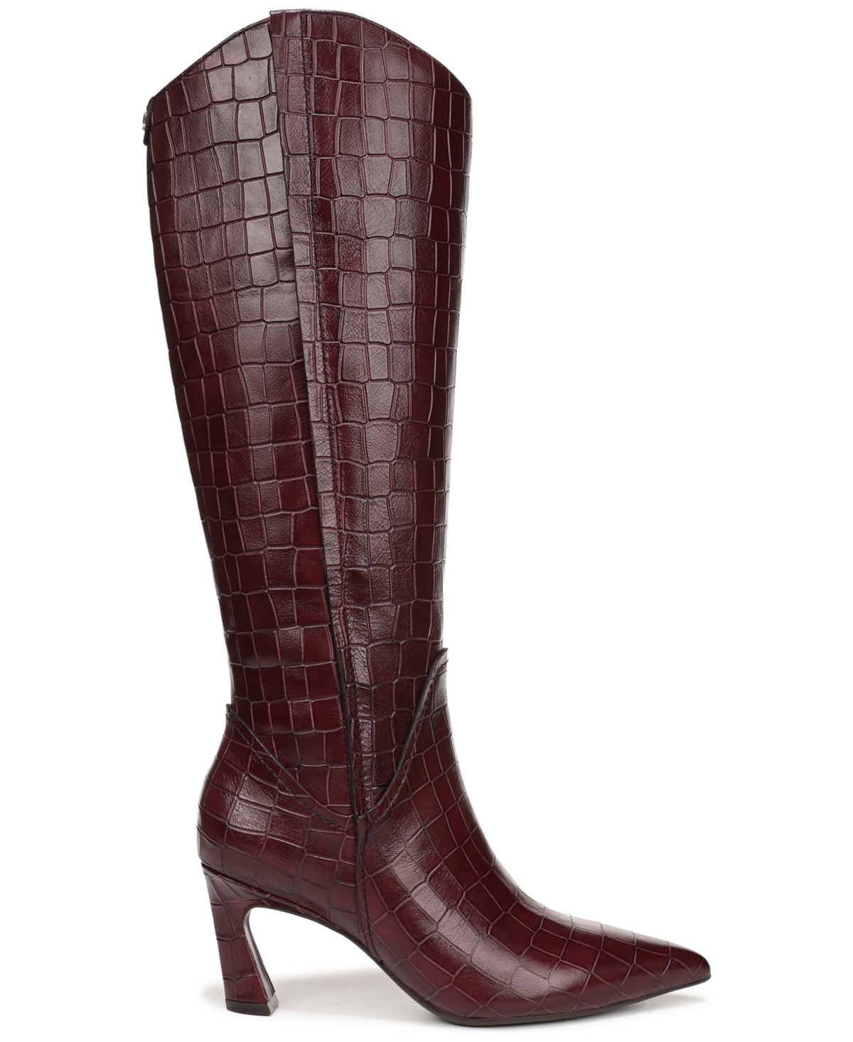 Naturalizer Women's Emily Narrow Calf Zip Tall Boots In Burgundy