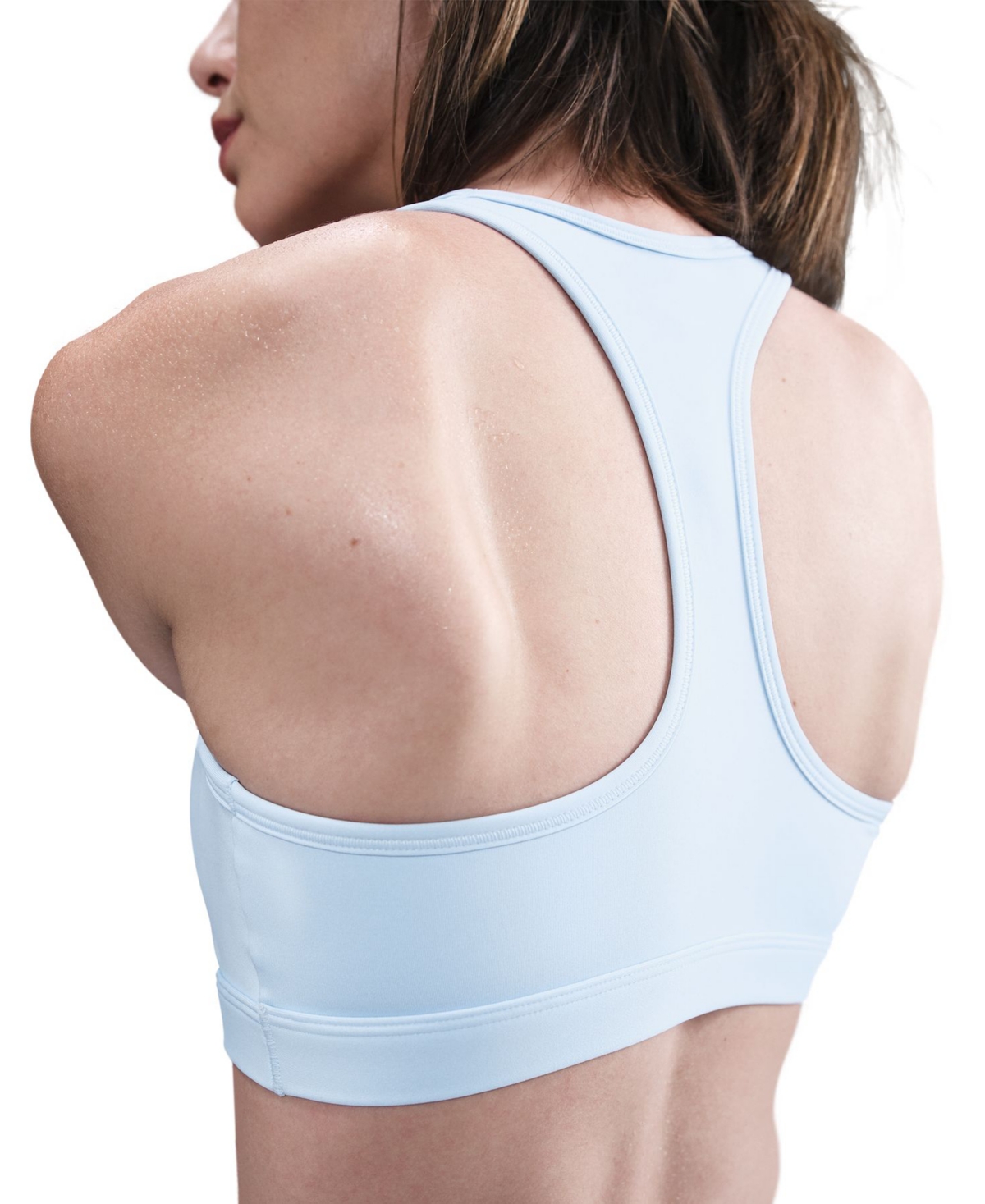 Nike Women's Swoosh Padded Sports Bra In Blue