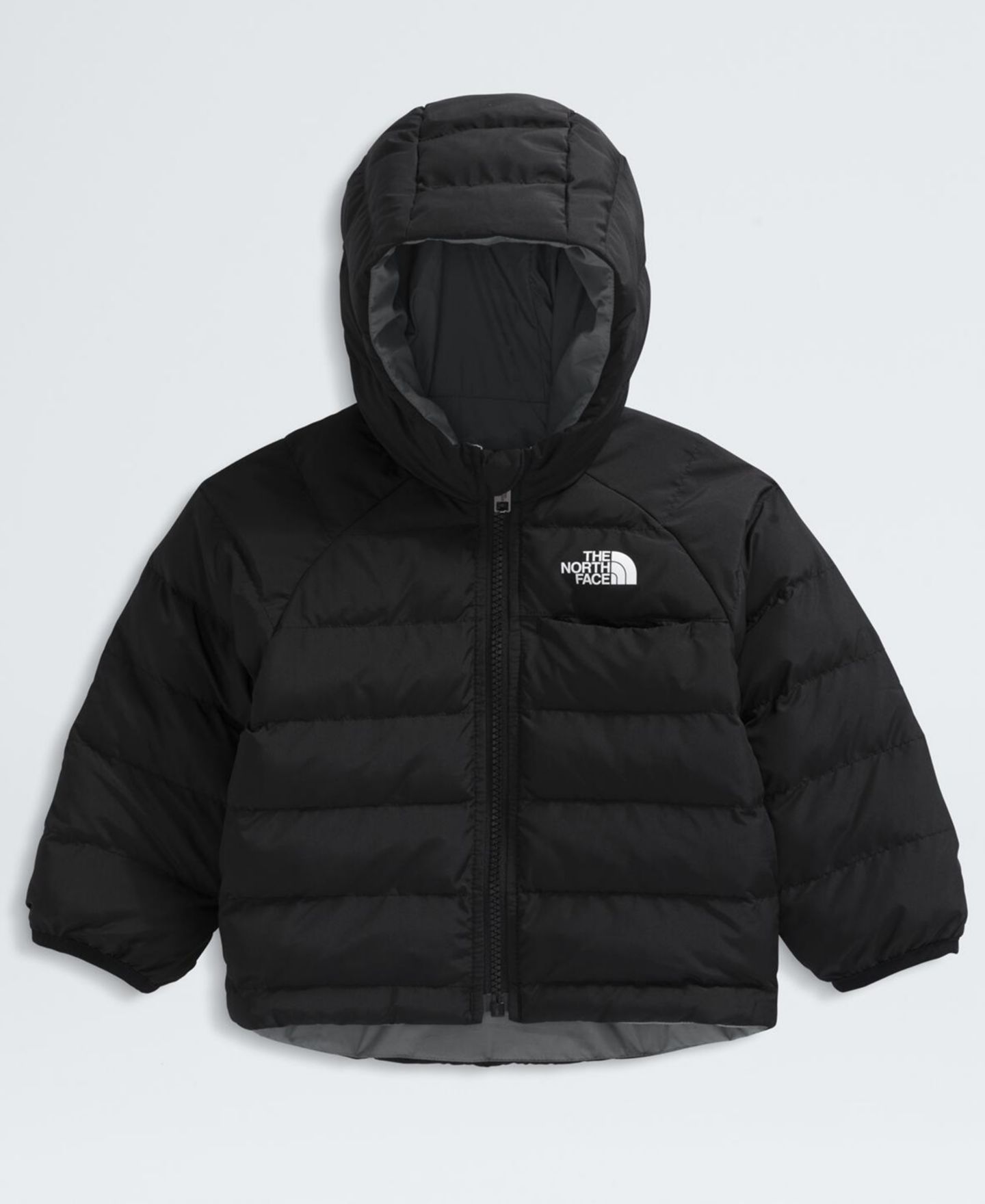 Куртка The North Face Or Reversible Perrito Hooded Jacket для малышей, цвет: Чёрный / Жемчужный — фото 2
