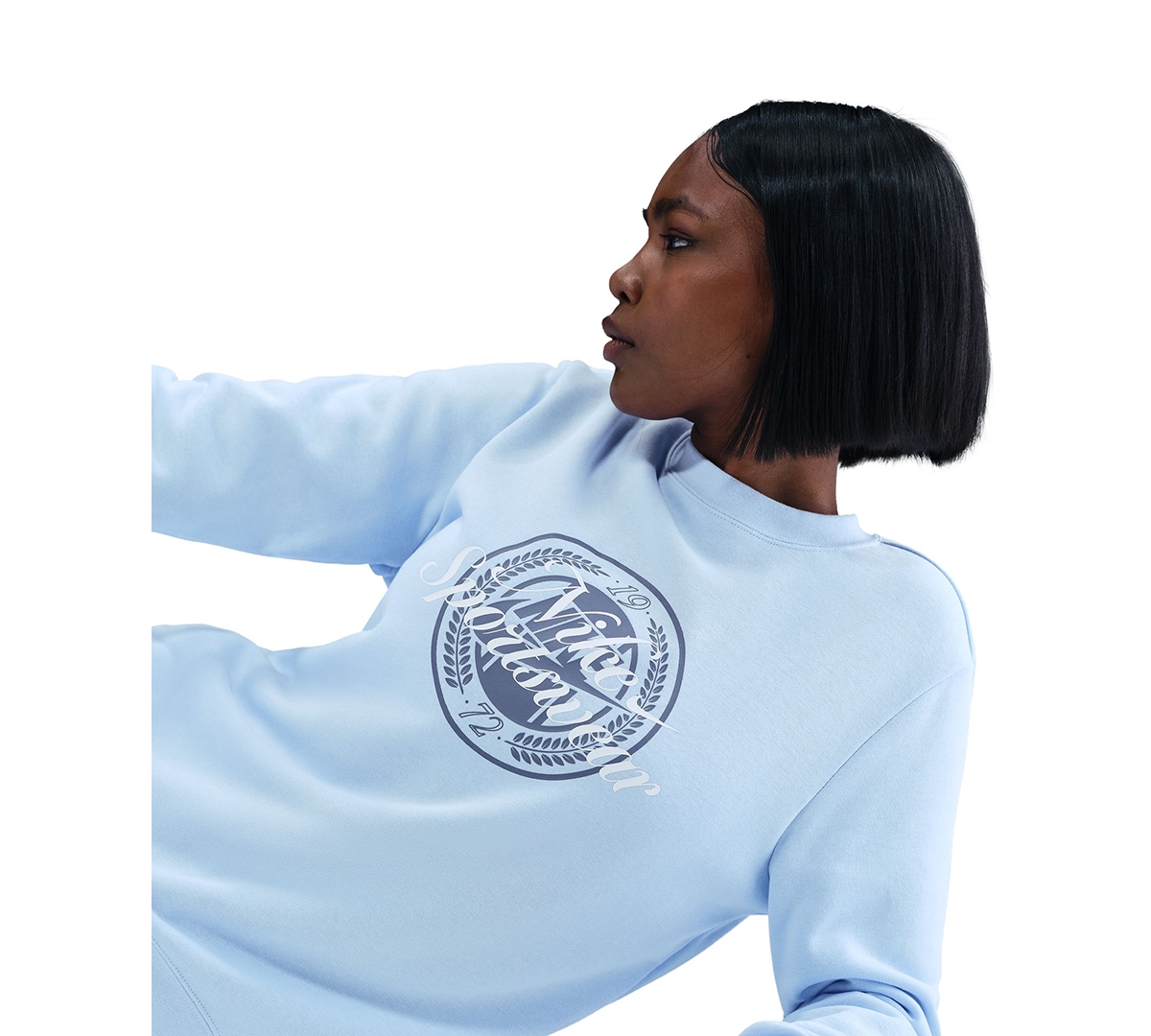 Nike Sportswear Women's Club Fleece Graphic Crewneck Sweatshirt