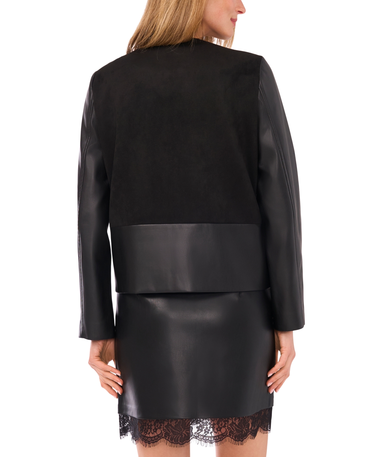 Vince Camuto Women's Collarless Jacket In Black
