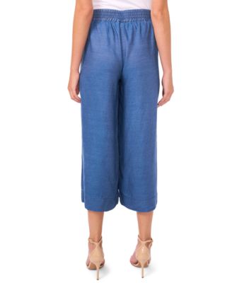 Women's Smocked Waist Wide Leg Pants