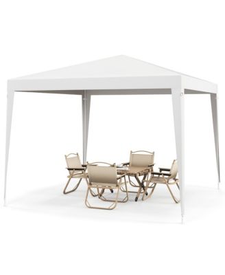 10 FT X 10 FT  Canopy Tent Heavy Duty Gazebo Shelter w/  Wind Ropes