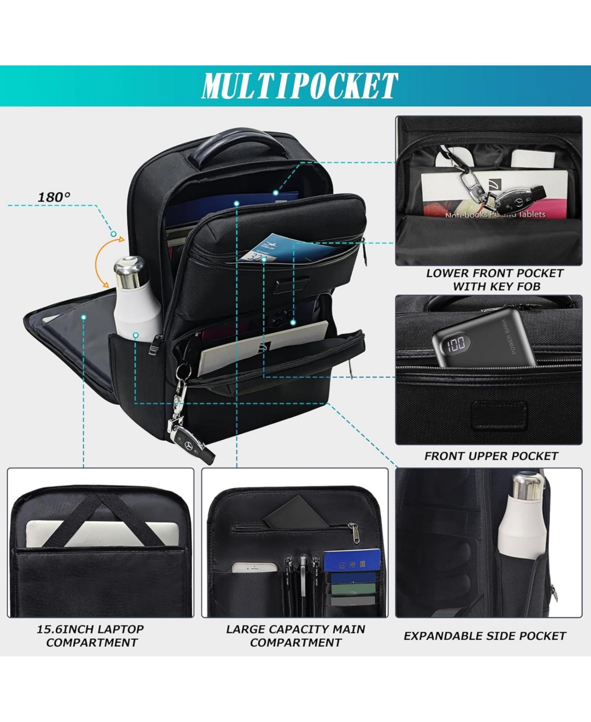 15.6 Inch Lightweight Laptop Backpack