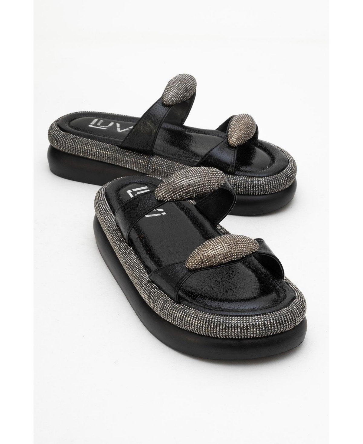 Prologue Shoes Finery Embellished Platform Slide (Women)