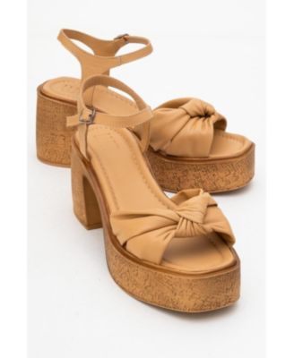 Tily Platform Wedge Leather Sandal (Women)