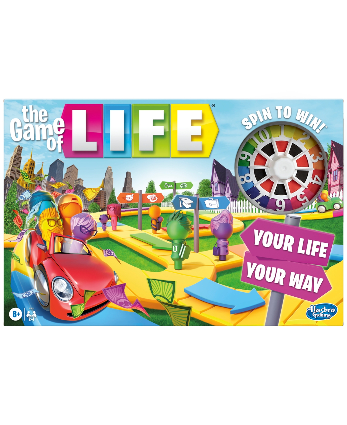 Hasbro Gaming The Game Of Life Family Board Game In Transparent
