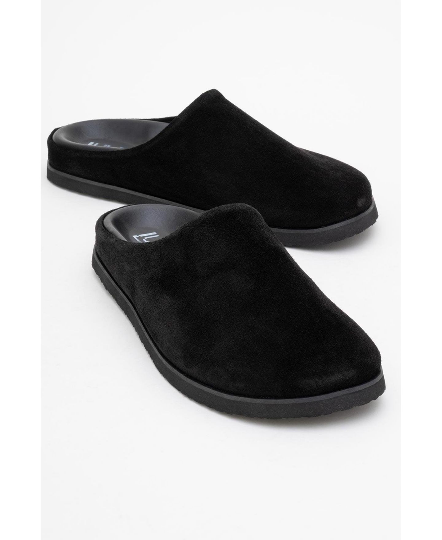 Женские сандалии Forever & Always Shoes Space Leather Slide Sandal (Women), цвет: Чёрный кожаный — фото 2