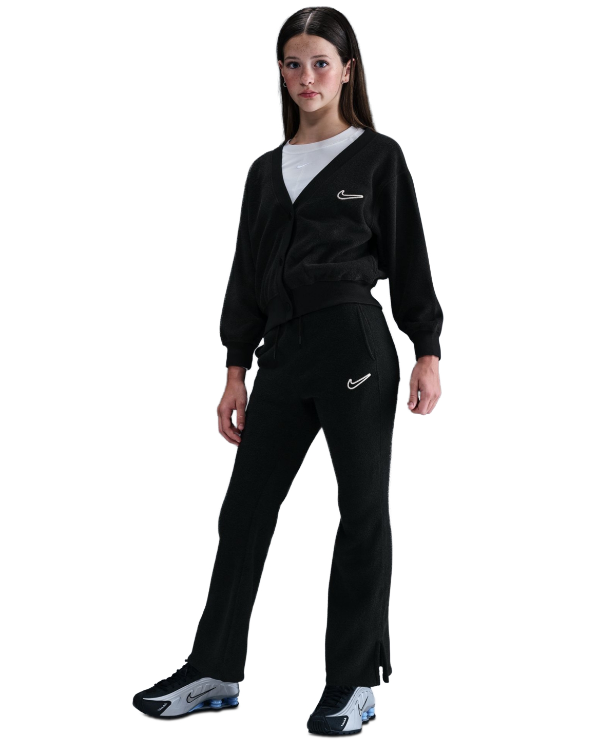 Nike Girls 7-16 Fleece Flared Leg Pants