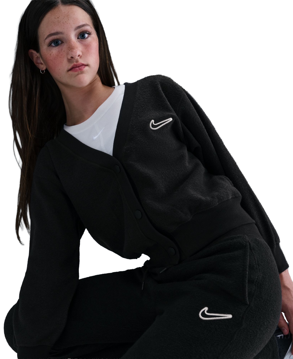Nike Girls 7-16 Fleece Flared Leg Pants