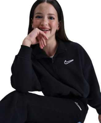 Sportswear Big Girls' Quarter Zip Fleece Top