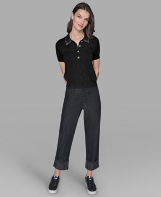 Women's Embellished Collar Sweater