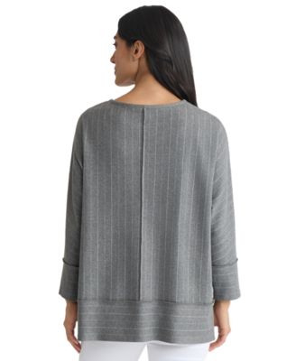 Petite Long Sleeve Crew Neck Top