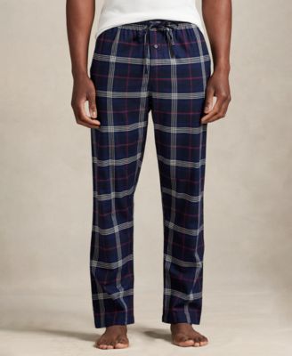 Men's Flannel Single-Button Fly Pajama Pants