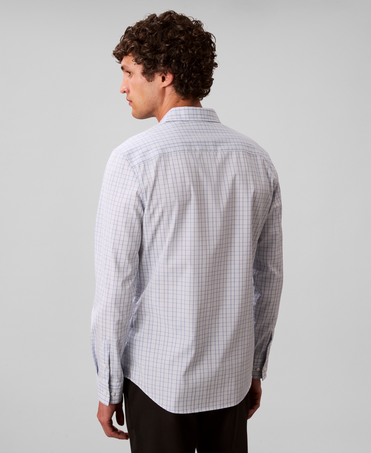 Calvin Klein Men's Long Sleeve Plaid Shirt