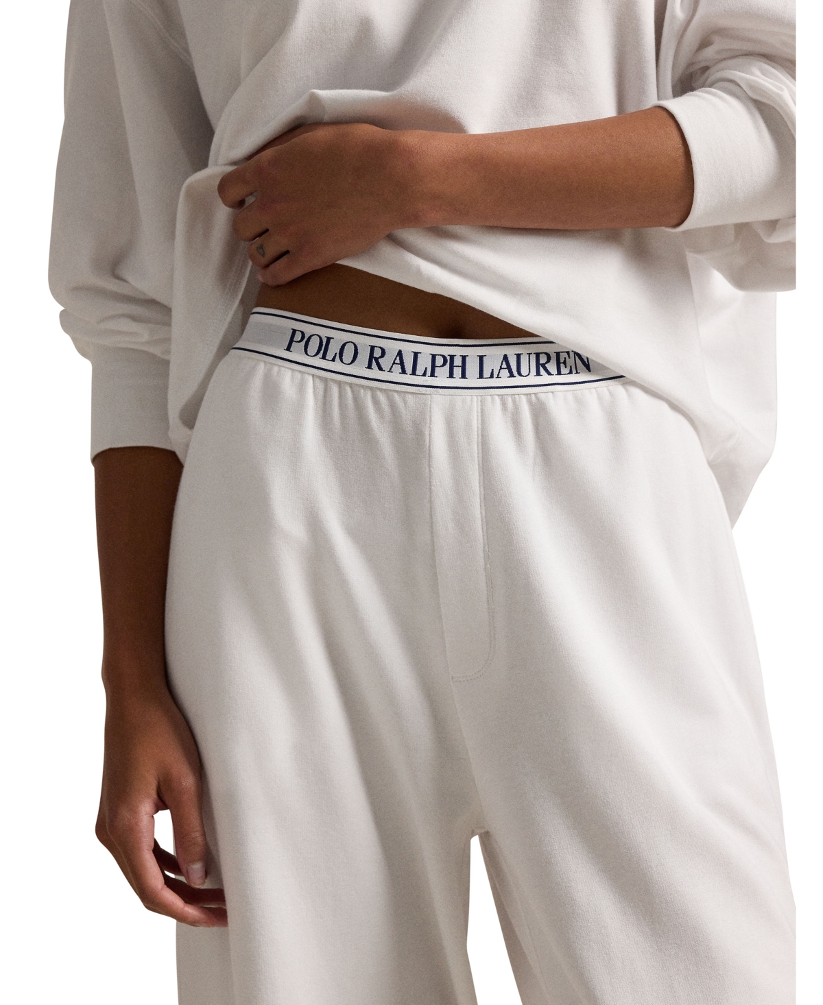 Polo Ralph Lauren Women's 2-Piece Crewneck Top and Pants Pajama Set