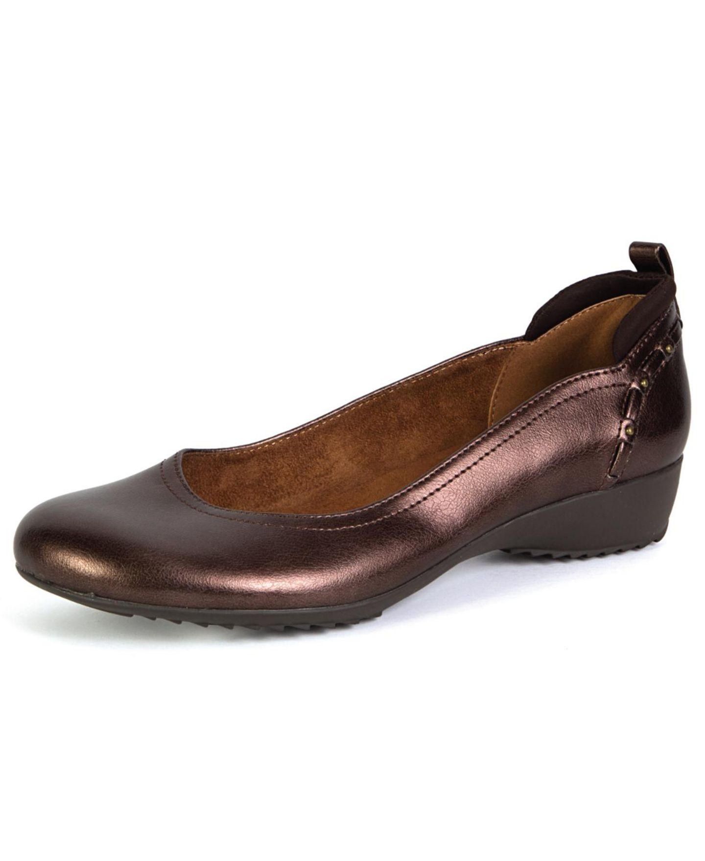 Женские балетки JBU Vivian Round Toe Flats, цвет: Бронзовый — фото 7