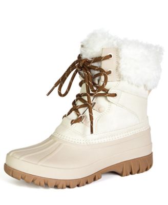 Women's Camden Lace Up Faux Fur Cold Weather Boots