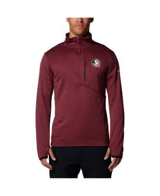 Columbia - Men's Garnet Florida State Seminoles Park View Grid Fleece Omni-Wick Half-Zip Jacket