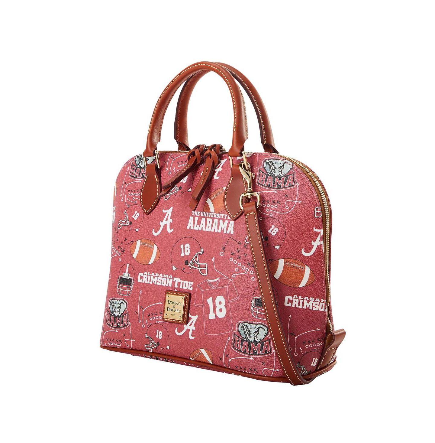 Женская сумка Dooney & Bourke Alabama Crimson Tide Game Day Zip Satchel — фото 1
