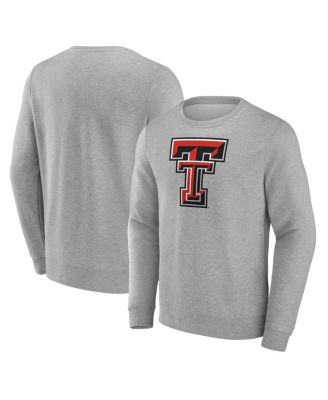 Fanatics - Men's Gray Texas Tech Red Raiders Applique Fleece Pullover Sweatshirt