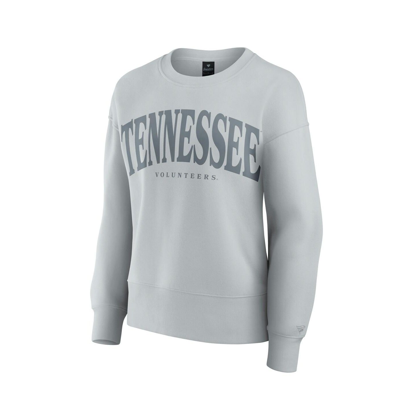 Женская толстовка Fanatics Gray Tennessee Volunteers Supersoft Flow Fleece Pullover — фото 2