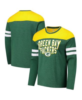 G-III Sports by Carl Banks - Men's Green/Gold Green Bay Packers Adaptive Hail Mary Long Sleeve T-Shirt