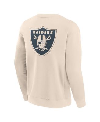 Men's Cream Las Vegas Raiders Elements Future Ground Lettering Pullover Sweatshirt